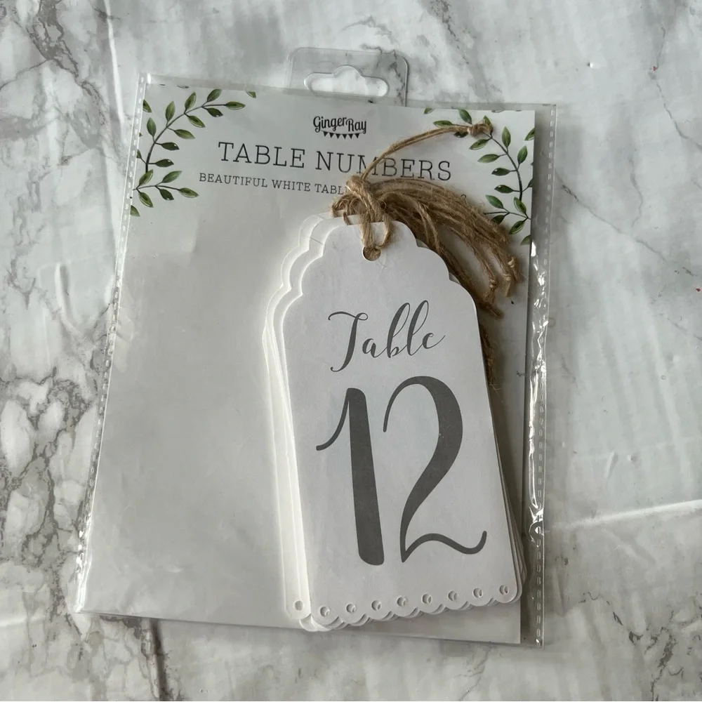 ginger ray table numbers June sale